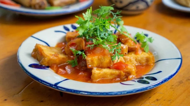 Tofu în sos curry